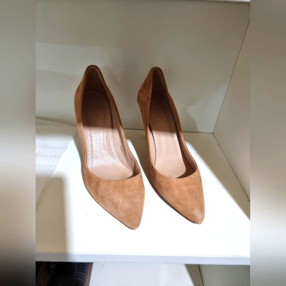 J.crew suede leather classic heels